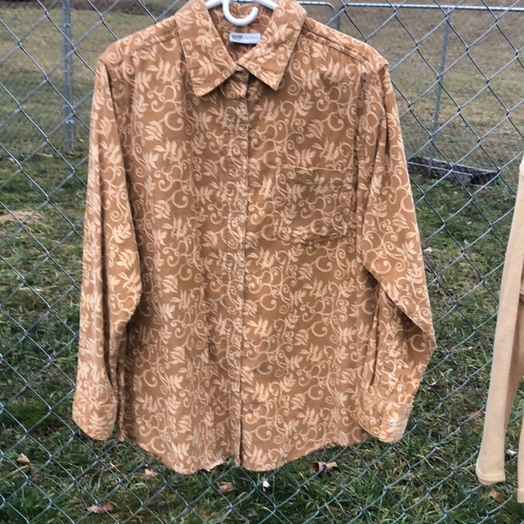 Faded‎ Glory Snap Front Pin- Corduroy Shacket - Picture 1 of 3